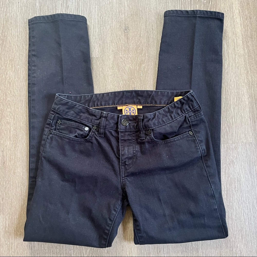 Tory Burch Black Super Skinny Jeans Size 26